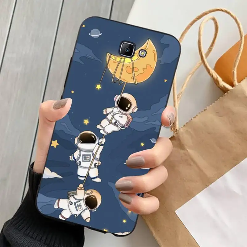 Astronaut Cartoon Phone Case for Samsung J 2 3 4 5 6 7 8 prime plus 2018 2017 2016 core