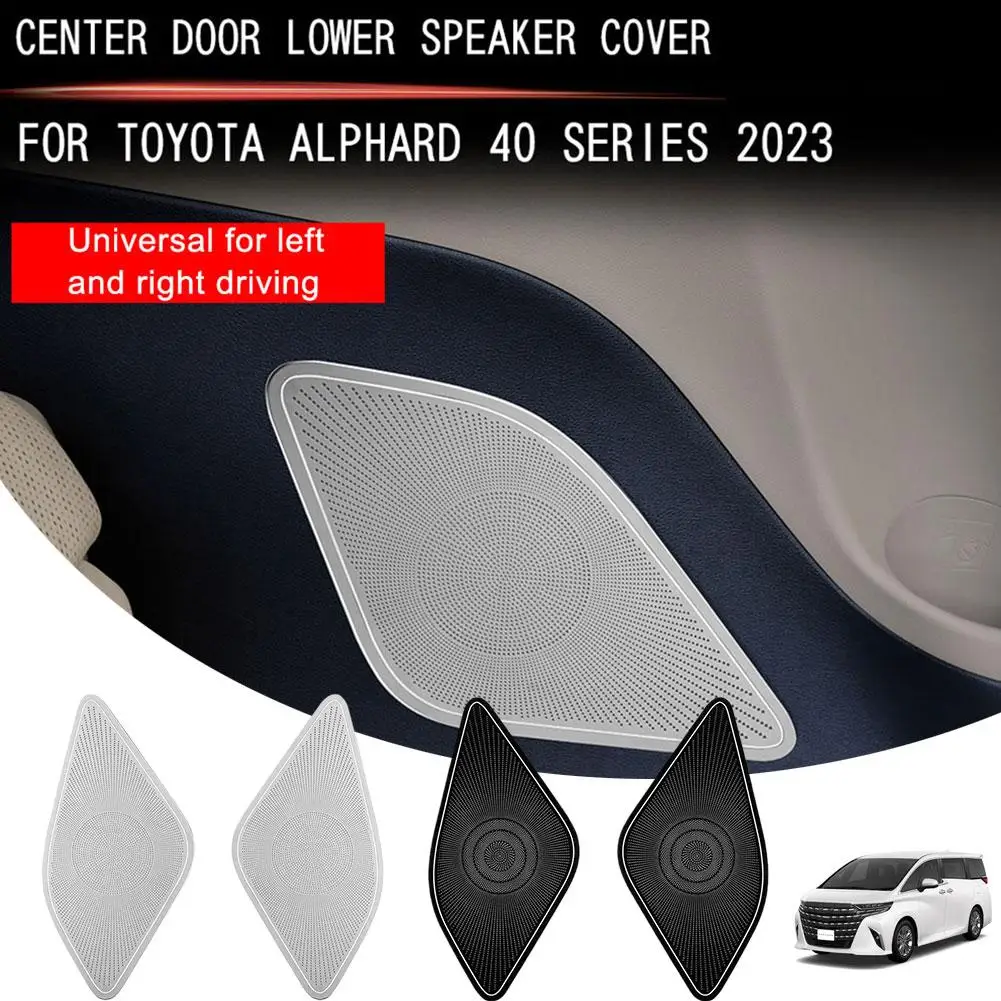 

For Alphard Vellfire 40 Series 2023 2024 Centre Sound Pad Sticker Cover Speaker Internal Trim Door Cover Lower Speak L5h3