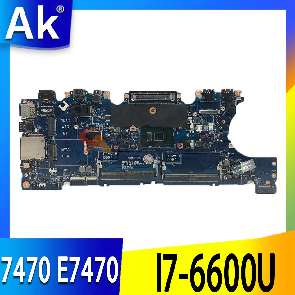 

NEW LA-C461P I7-6600U CPU Dell Latitude 14 7470 E7470 Laptop Notebook Motherboard CN-0PCVDX PCVDX Mainboard 100% Tested