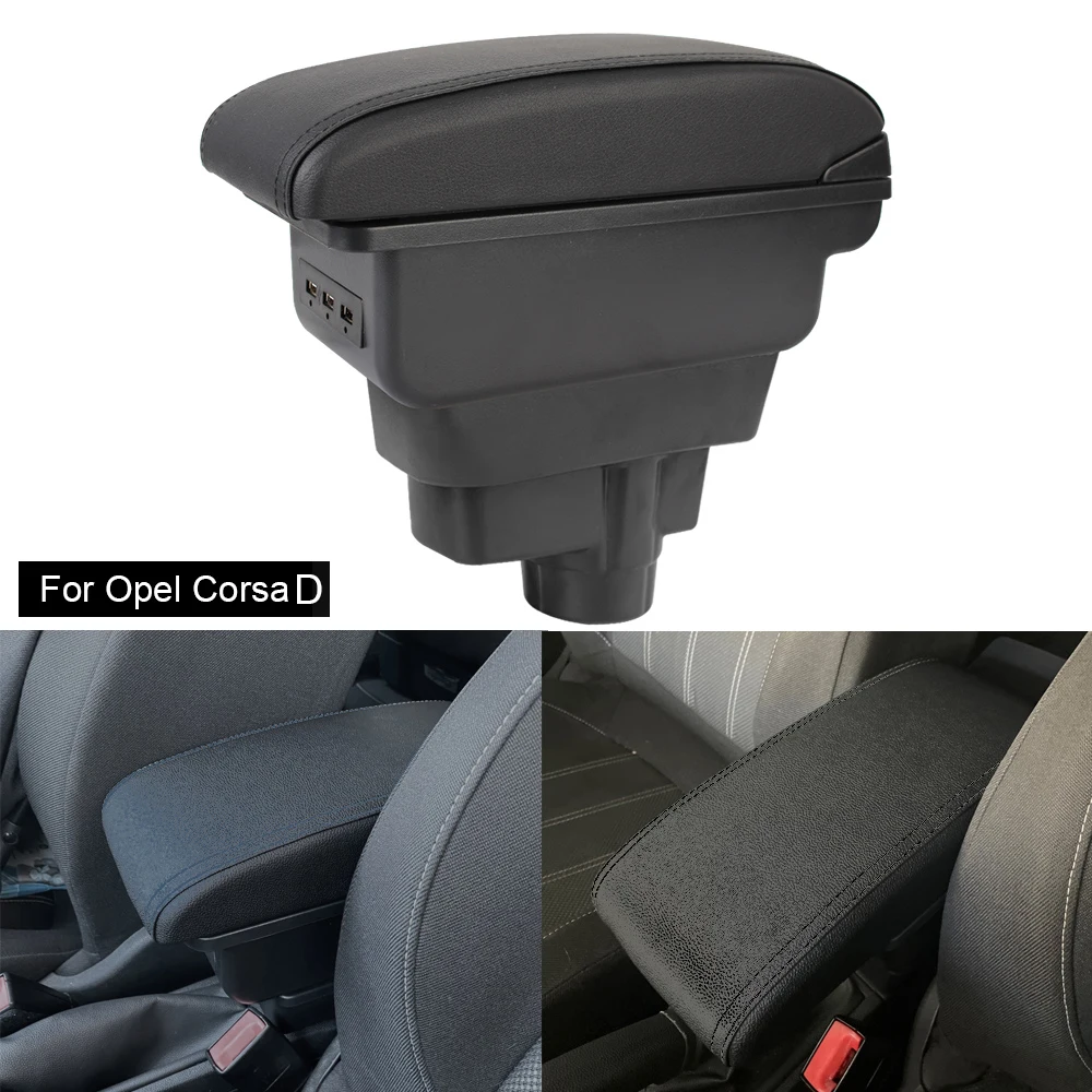 

For Opel Corsa D Arm Rest Box Car Accessories Retrofit Parts Backrest Interior Parts Storage Box Car Armrest Armrest Box