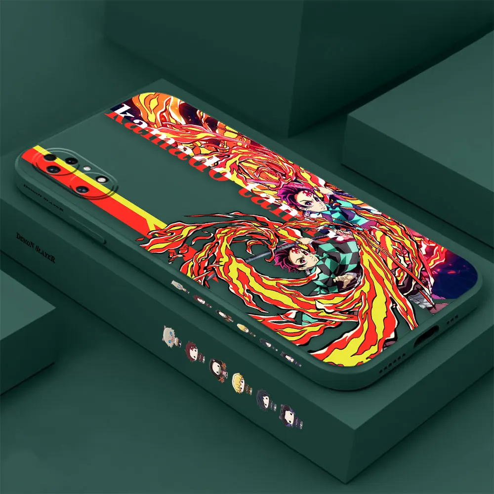Demon Slayer Kimetsu No Yaiba Phone Case For Huawei P60 P50 P40 P30 P20 Mate 50 40 30 20 20X 10 Colour Liquid Silicone Cover