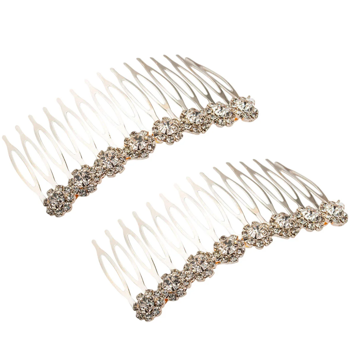 

2 Pcs Bride Headpieces for Wedding Bridal Comb Hair Accessories Headdress Simple