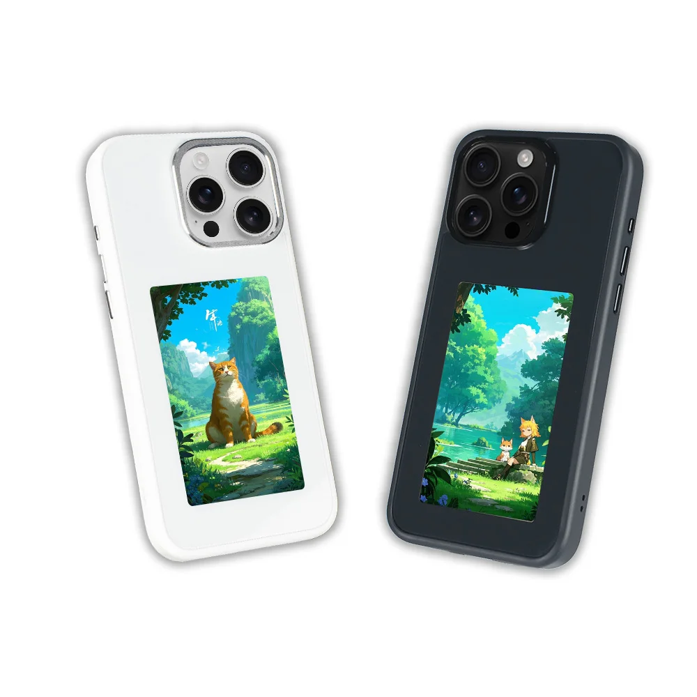 Фото Белый корпус HD для смартфона NFC Funclion для iphone 16 15 14 13 Pro Max 800*480 E Чернильный экран DlY Fashion №3