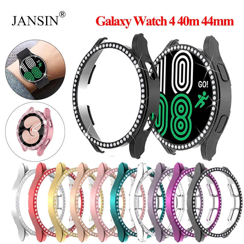 

Diamond Case For Samsung Galaxy Watch 4 44mm 40mm Bumper Screen Protector Cover For Galaxy Watch 4 40mm 44mm Case Accessories
