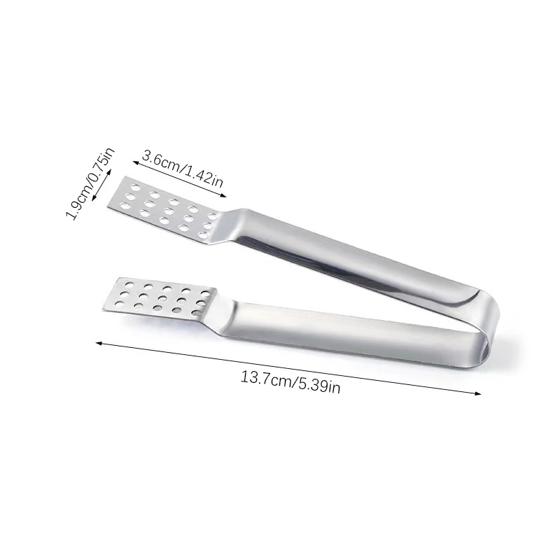 Зажим для чайных пакетиков утолщенный лимонный пинцет из нержавеющей стали