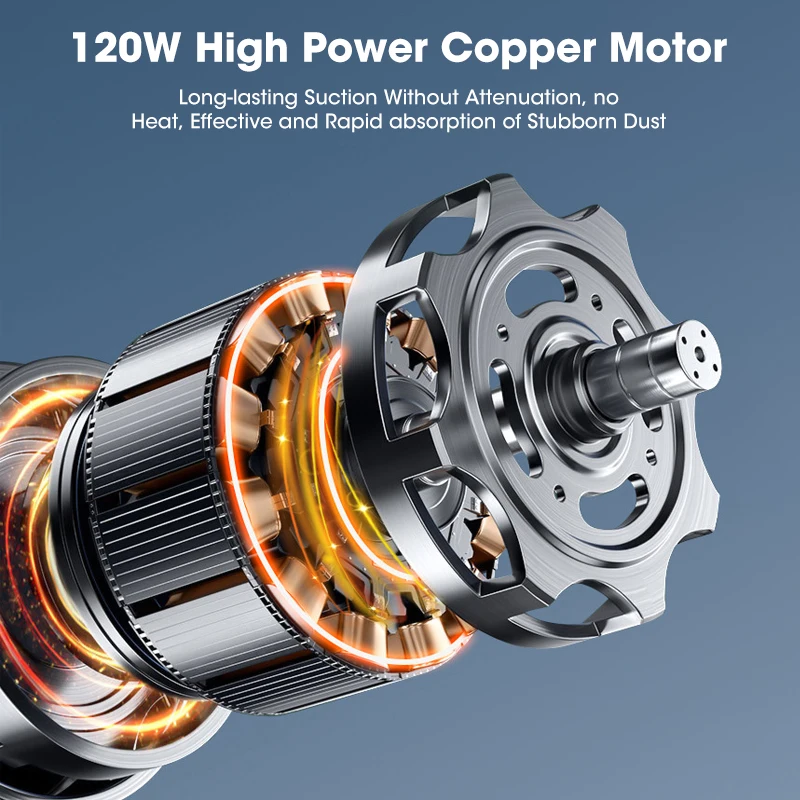 Беспроводной ручной мини-пылесос маленький и большой присоски мощный