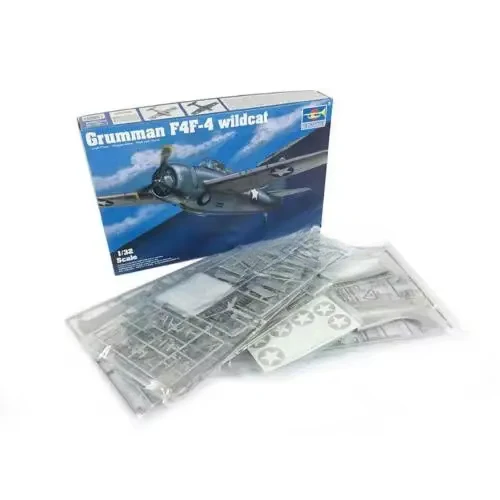 Trumpeter 02223 1/32 Grumman F4F-4 Wildcat Fighter Наборы моделей самолетов TH05361-SMT2