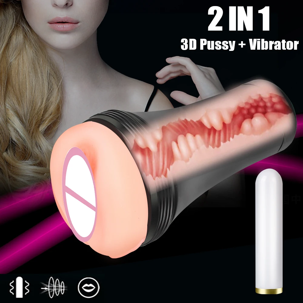 Реалистичная Вагина 10 режимов Мужской мастурбатор 3D текстура Вибратор большой