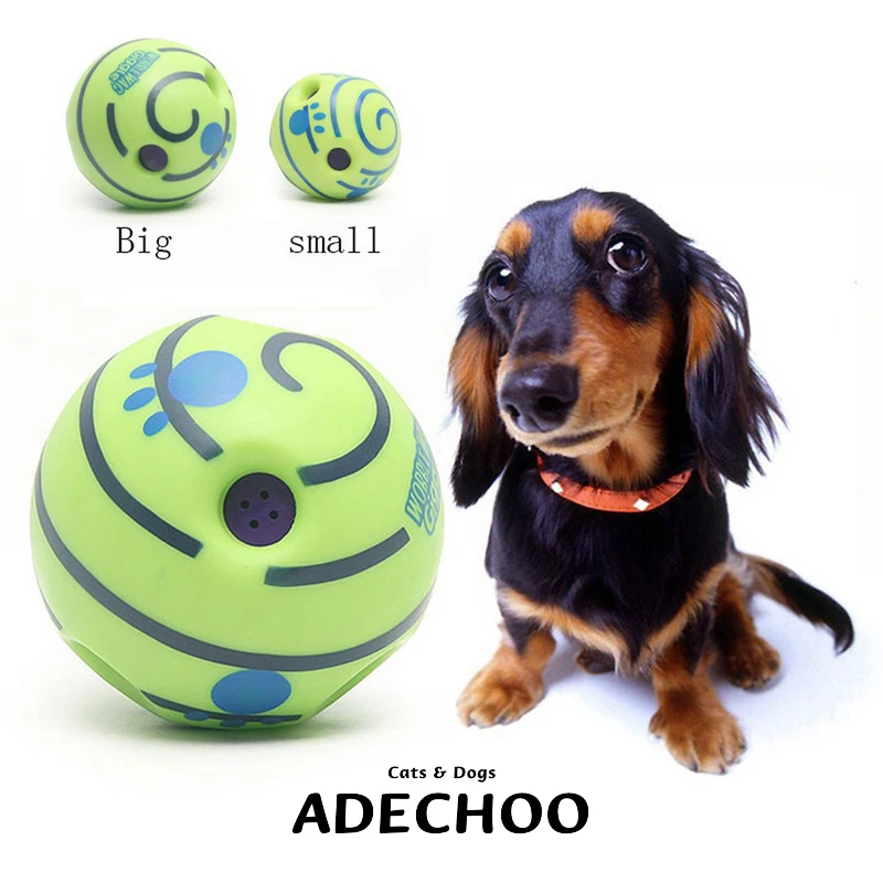 

Interactive Training Ball Dog Toy Fun Giggle Sounds Puppy Chew Toy Wobble Wag Giggle Ball Dog Play Ball Training Sport Pet Toys