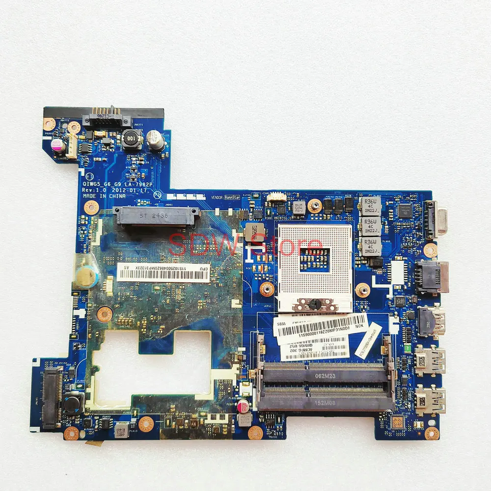 QIWG5_G6_G9 LA-7982P материнская плата для ноутбука Lenovo G580 P580 |
