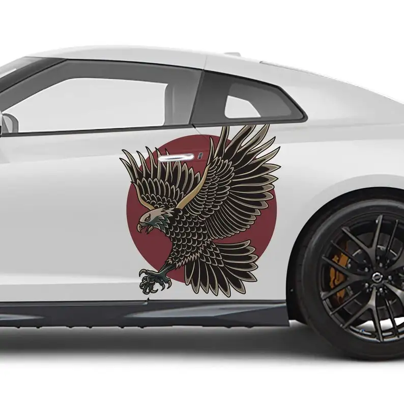 

Eagle Sunset Car Decal Livery, 2 Piece Set, Limited Edition, Exclusively Designed In-house and Printed on Premium Vinyl