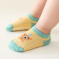 2022new 0 3years anti slip non skid ankle socks with grips for baby toddler kids boys girls all seasons cotton socks shoes