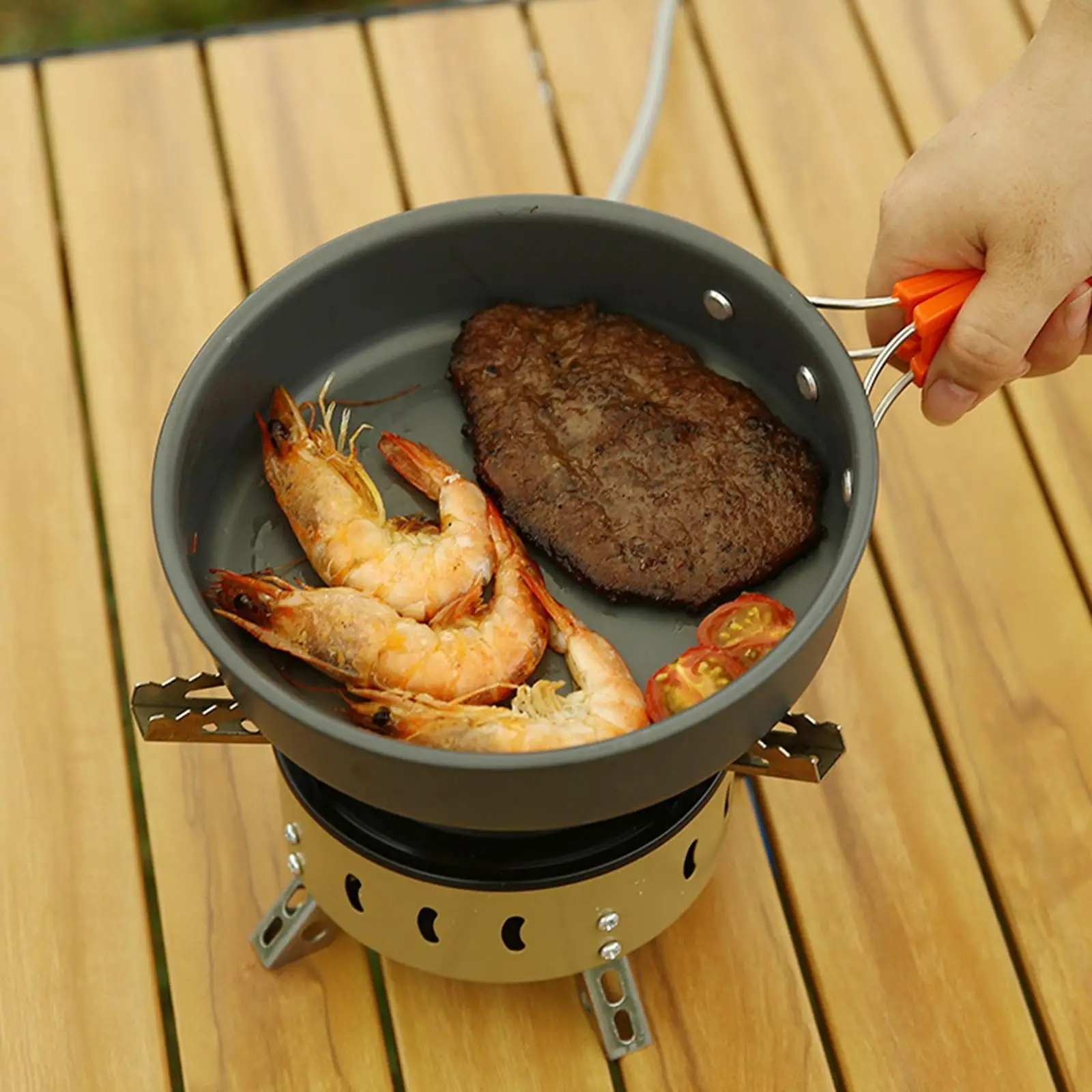 

Camping Gas Stove Burner Strong Stove for Fishing Hunting BBQ