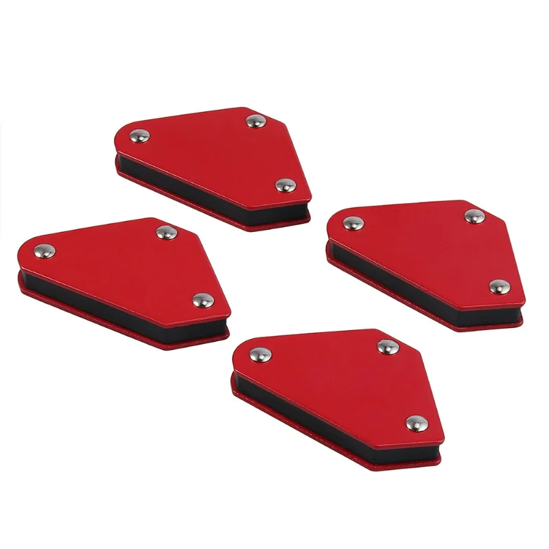 

4PCS Welding Magnet Square Holder Arrow Clamp 45° 90° 135° 9lbs Capacity Magnetic Clamp For Electric Welding Magnetic Holder