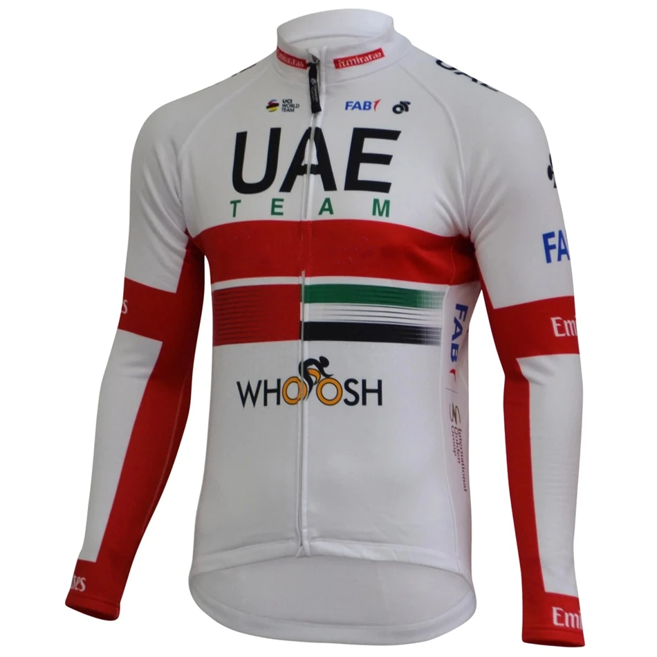 

UAE Team Cycling Jersey Autumn/Winter Long Sleeve Jacket Men's Bicycle Clothing MTB Bike Sweatshirt Ropa Maillot Ciclismo Hombre