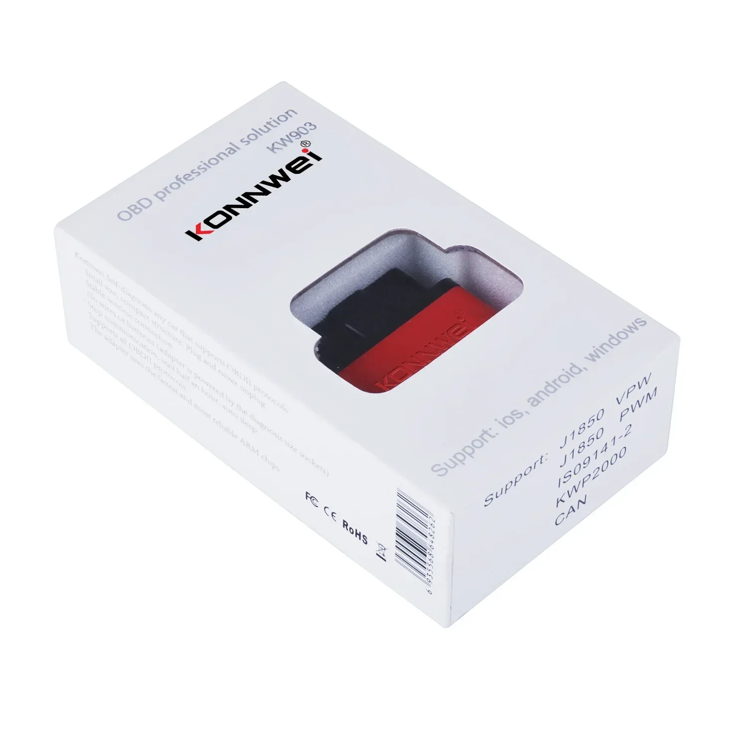 Можно разрешить KONNWEI KW903 ELM327 V1.5 Bluetooth OBD Детектор инструментов для диагностики неисправностей автомобиля (art.: 3920ca6b06f2b) - 3920ca6b06f2b