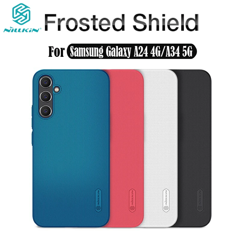 

For Samsung Galaxy A34 5G Case NILLKIN Super Frosted Shield Case Luxuly Hard PC Ultra-Thin Back Cover For Samsung A24 4G Bumper