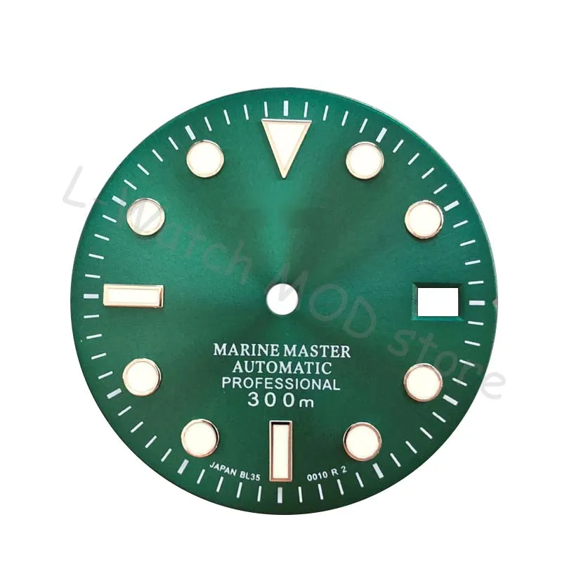 

Green Water Ghost for NH36/nh35 movement diving 300mm watch refitted with Japanese C3 luminous for seik..skx007
