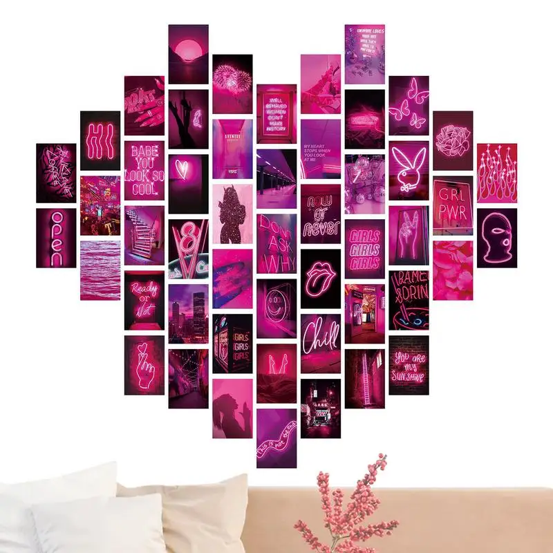 

50PCS Aesthetic Picture For Wall Collage 50 Set 4x6 Inch Summer Beach Collage Print Kit Fashion Room Decor For Girls Room Wall