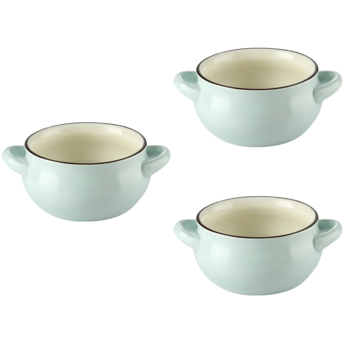 

Bowls Ceramic Porcelain Ramekin Soup Bowl Cups Dishes Sauce Snack Jar Seasoning Crock Onion French Storage Custardmultipurpose
