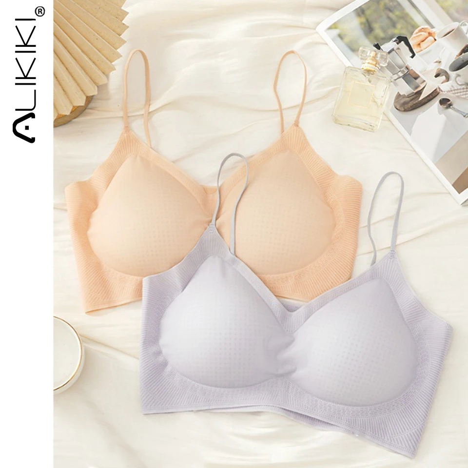 Ультратонкие бесшовные бюстгальтеры для женщин Дышащее беспроводное нижнее