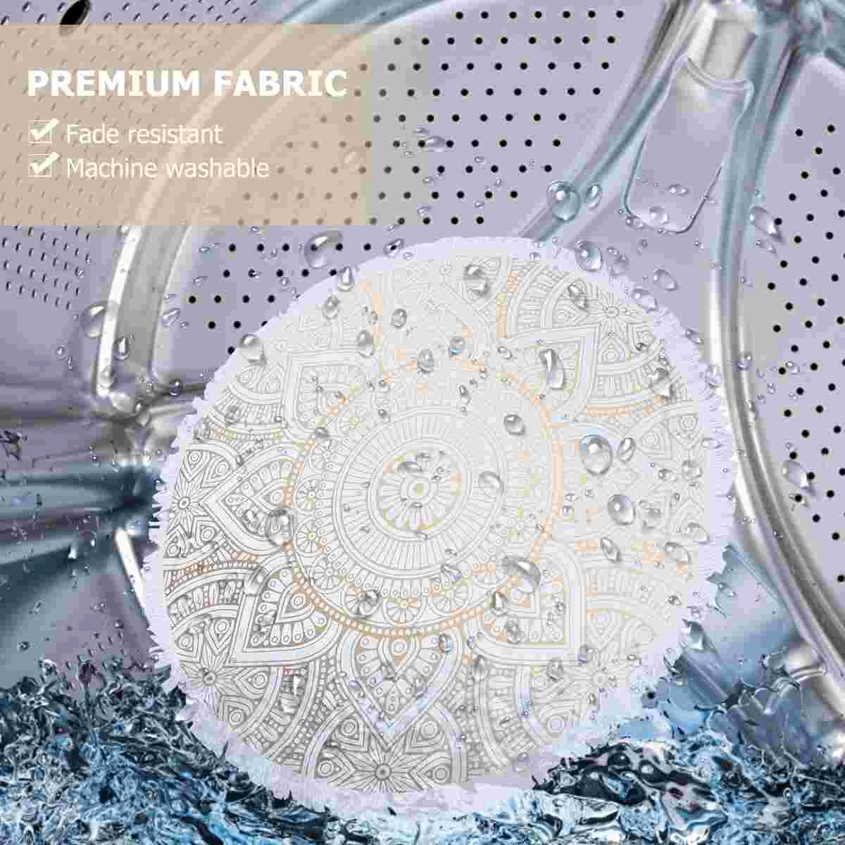 Мандала круглое пляжное полотенце банный гобелен одеяло для пикника богемный