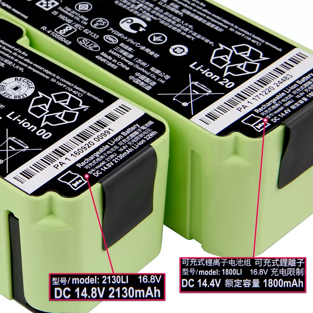 Original Replacement Battery For iRobot Roomba 655 690 595 650 980 780 805 88 860 880 890 655 615 620 960 964 1800LI Genuine enlarge