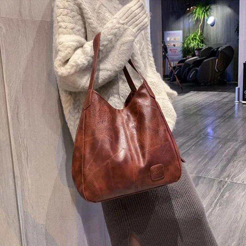 

New Ladies Fashion Design Ladies Handbag Dumpling Bag Large Capacity Shoulder Bag Simple Large Ladies Casual Handbag