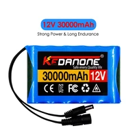 original 18650 3s2p 12v 30000mah dc 12 6v 30ah rechargeable li ion battery cctv camera monitor replacement battery pack charger