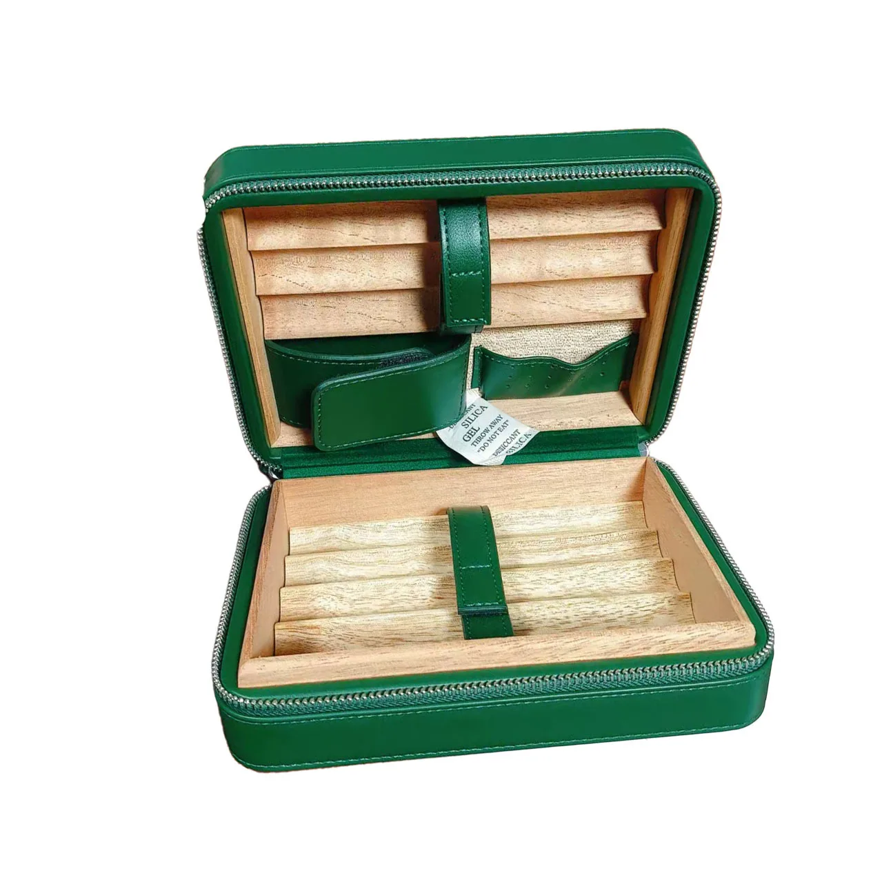 Фото Humidor Кедровый кожаный увлажняющий крем Портативный восьми упаковок сигар №1