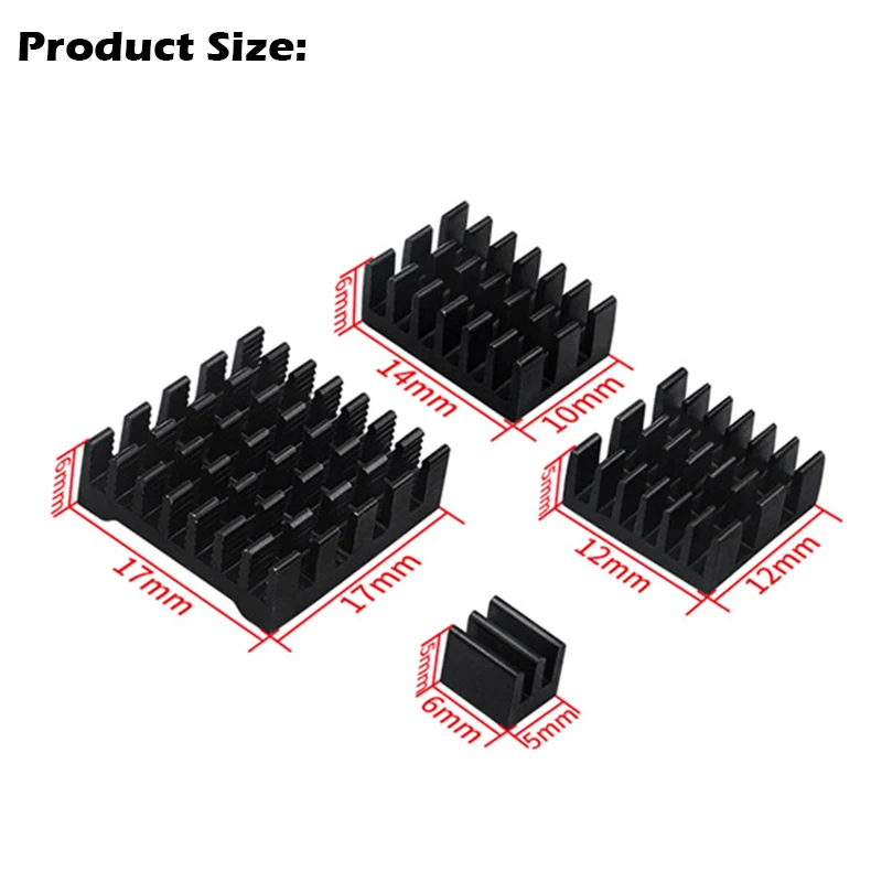 Комплект теплоотвода для Raspberry Pi 5 алюминиевая Теплопроводящая клейкая лента 4