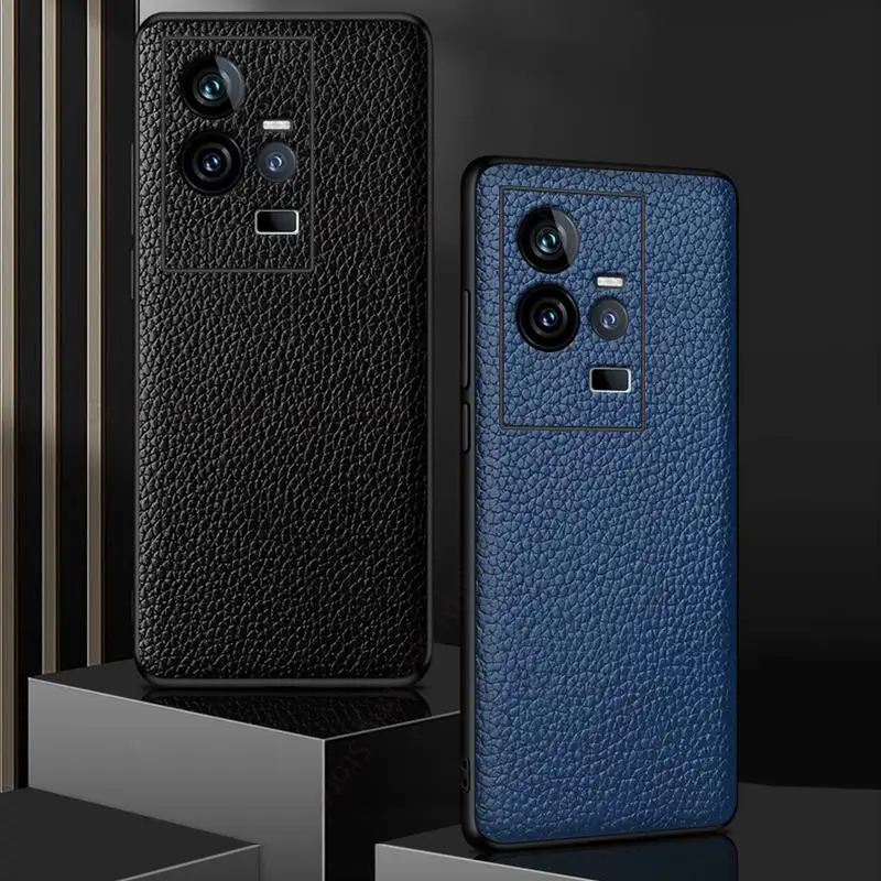

Genuine Leather Phone Case For vivo iQOO 11 Pro Ultra Slim Phone Cover For iQOO 10 Pro Shockproof Cover For iQOO 9 11 Pro Fundas