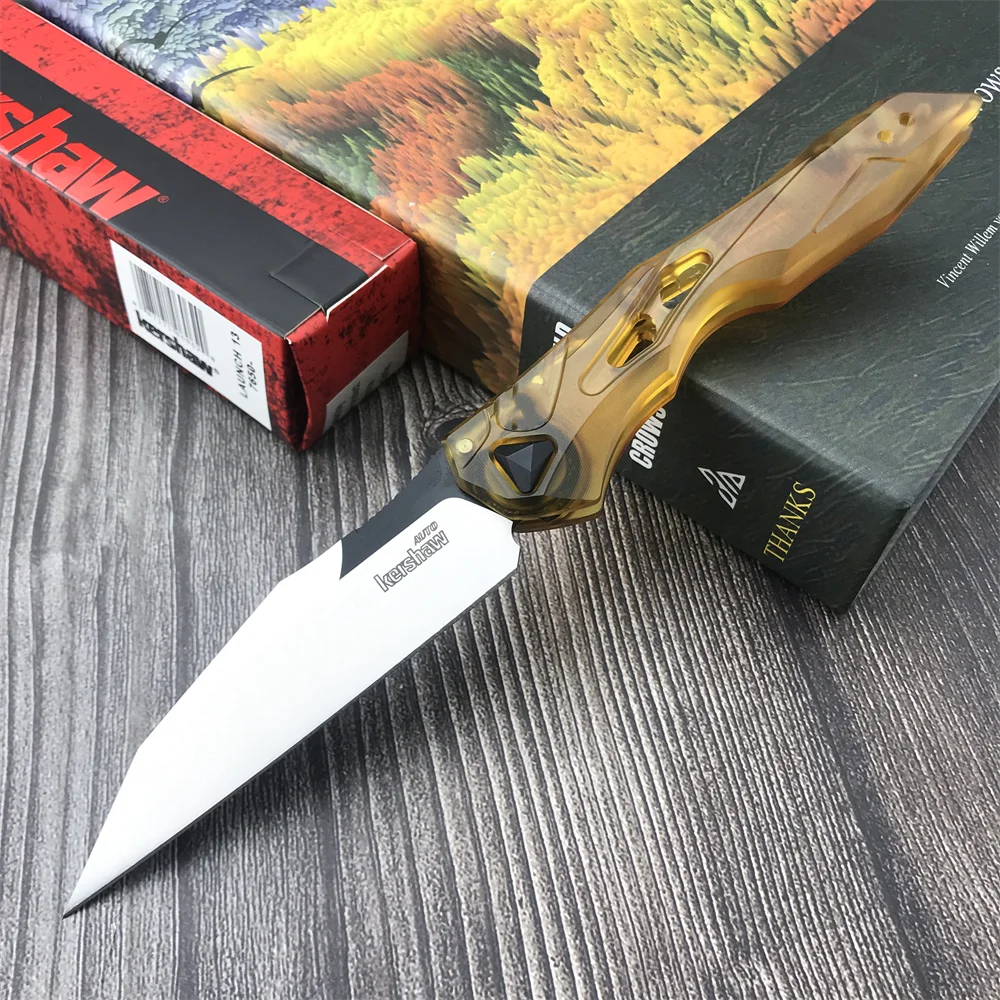 

Kershaw 7650 Launch 13 AU.TO Folding Pocket Knife D2 Wharncliffe Blade PEI Handle Outdoor Camping Hunting Knives EDC Tool Gifts