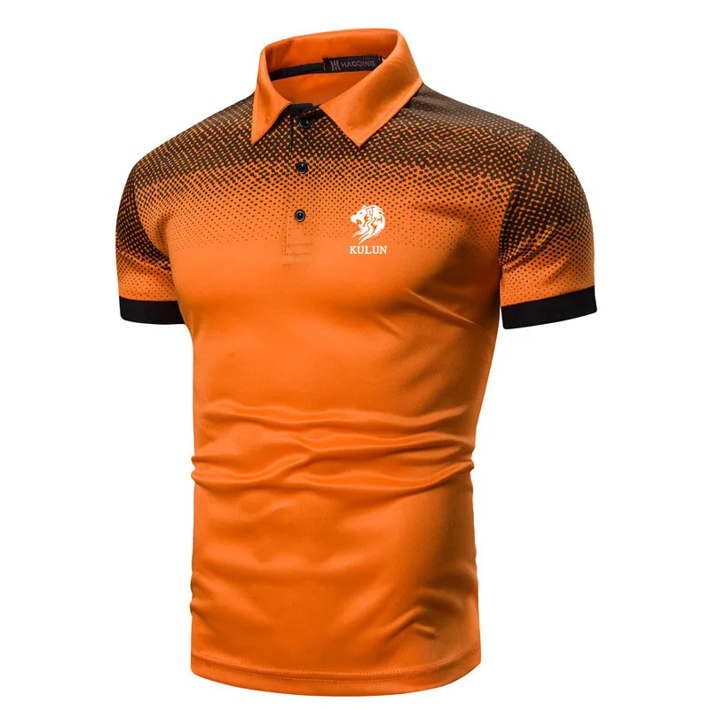 

Man Summer Short Sleeve and Slim Fit Polo Shirt