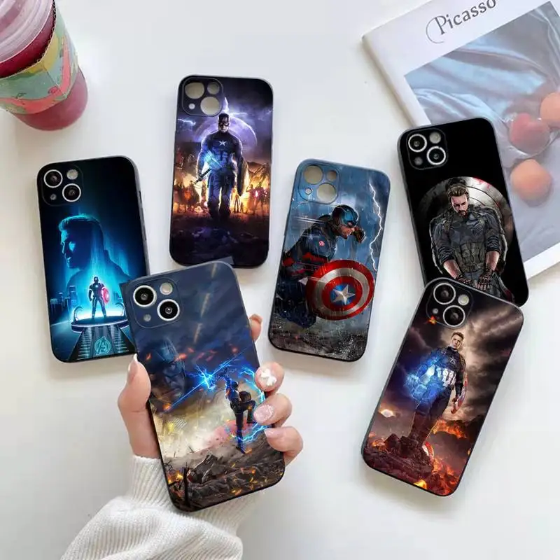 

Captain Marvel America Phone Case For iphone 14 Plus 13 12 Mini 11 Pro XS Max X XR Cover