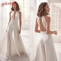 new fashion sexy high street deep v halter rompers female casual white corset popularity comfortable sleeveless backless clothes