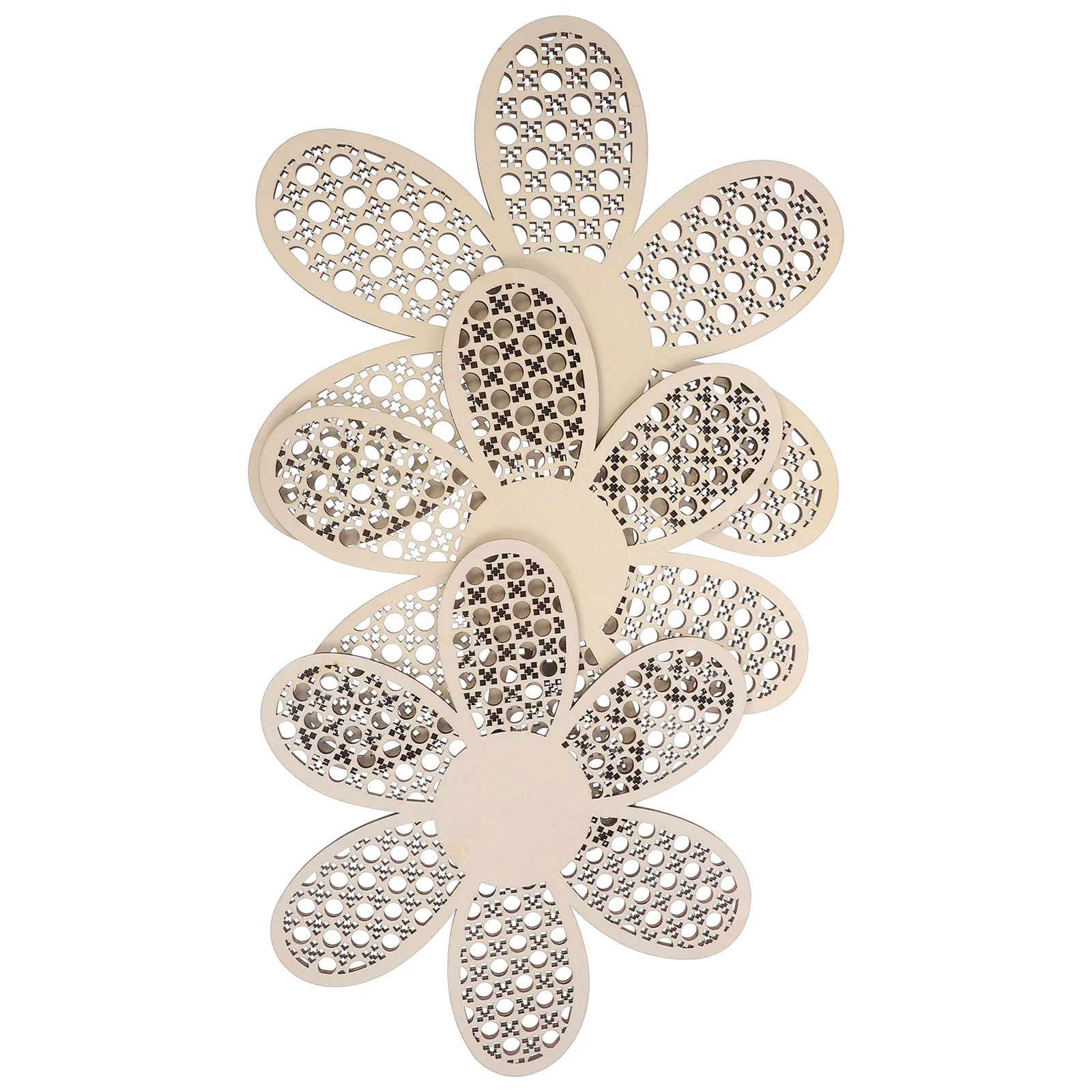 

Wall Decoration Sign Wood Farmhouse Bohemian Decorative Wooden Flower Office