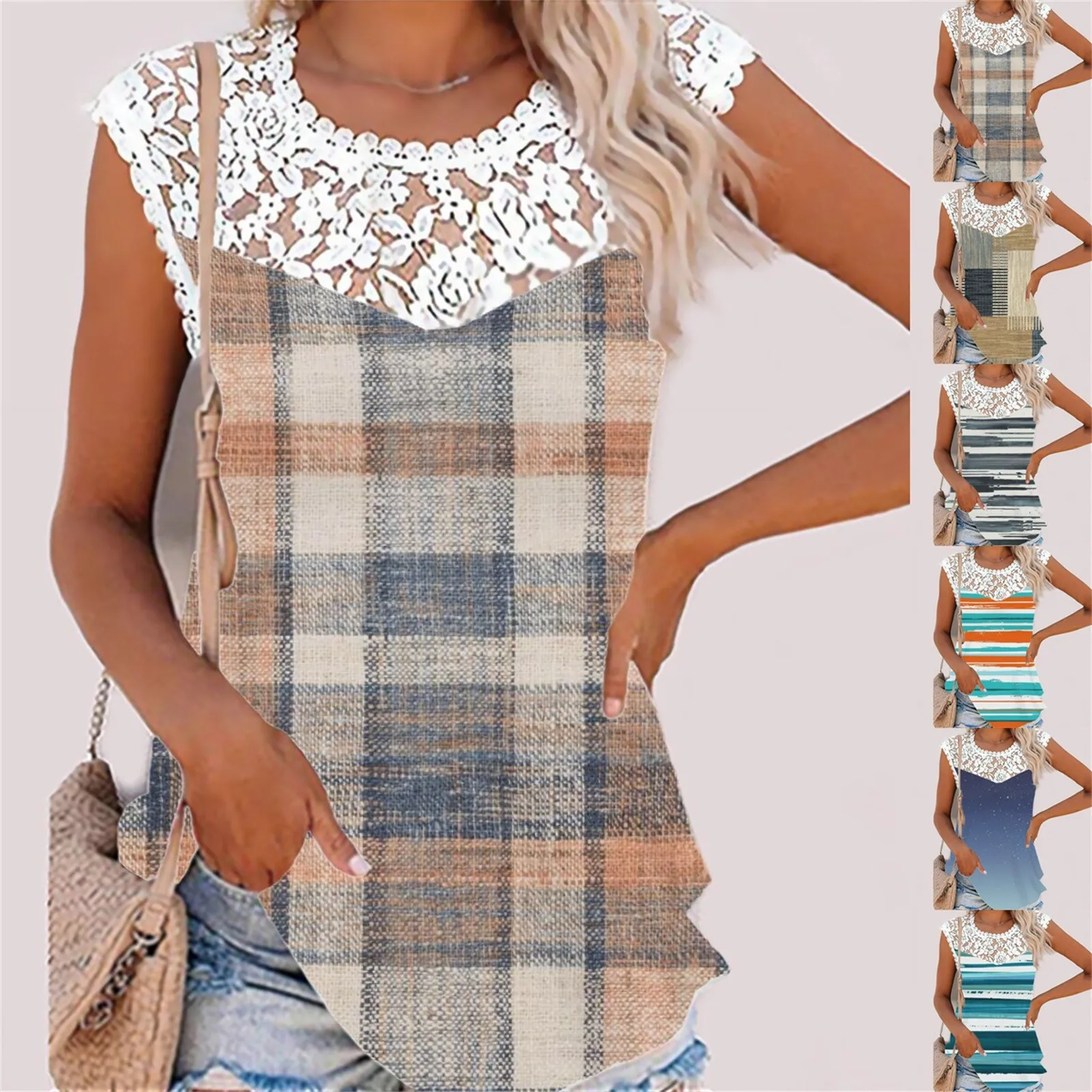 

Женская Повседневная футболка с коротким рукавом и круглым вырезом