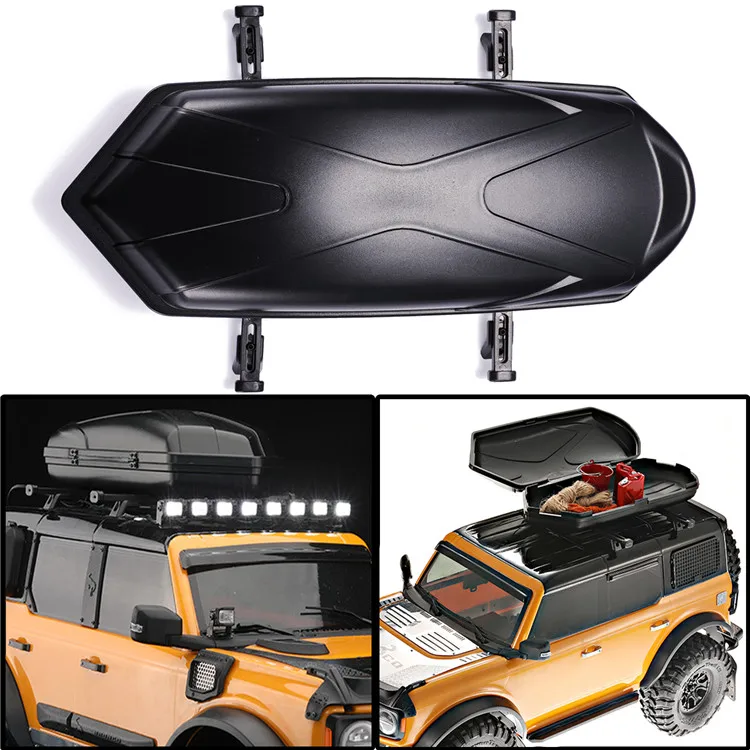 

Roof rack box: suitable for 1:8 1:10 TRX6 G500 GRX4 6X6 G63 remote control car upgrade accessories
