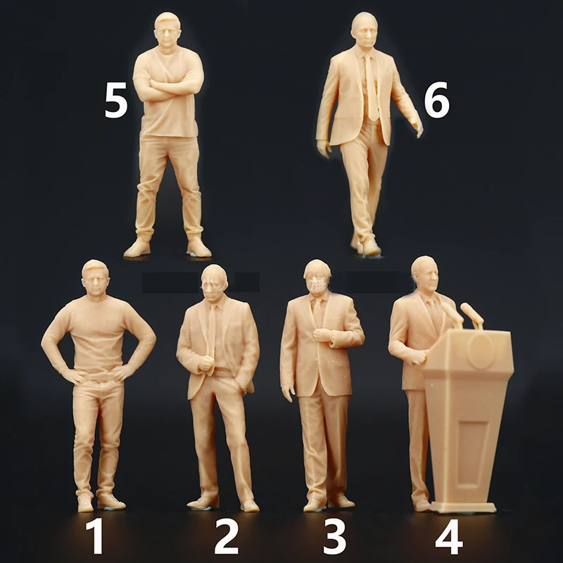 

1/64 Doll Resin Figure Model Kits President Real People Figures Resin Model GK White Model Diorama Unassembled Unpainted DIY Toy