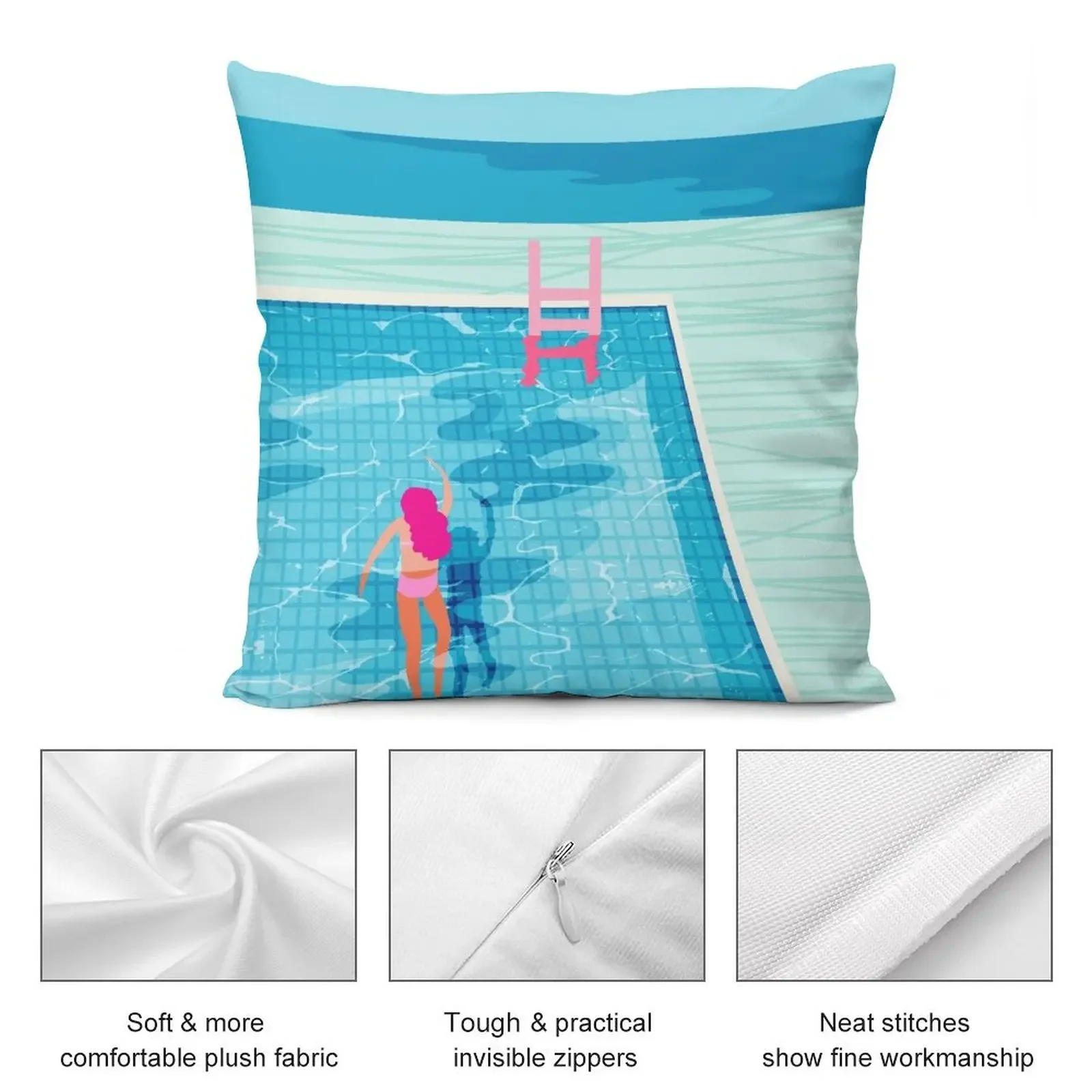 In Deep - абстрактный Мемфис возврат в стиле ретро 1980-х годов неоновые источники