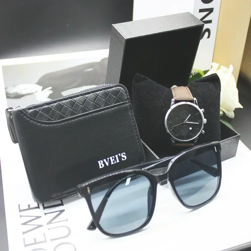 DUTRIEUX Мужской кошелек Роскошный брендовый дизайнерский комплект из трех