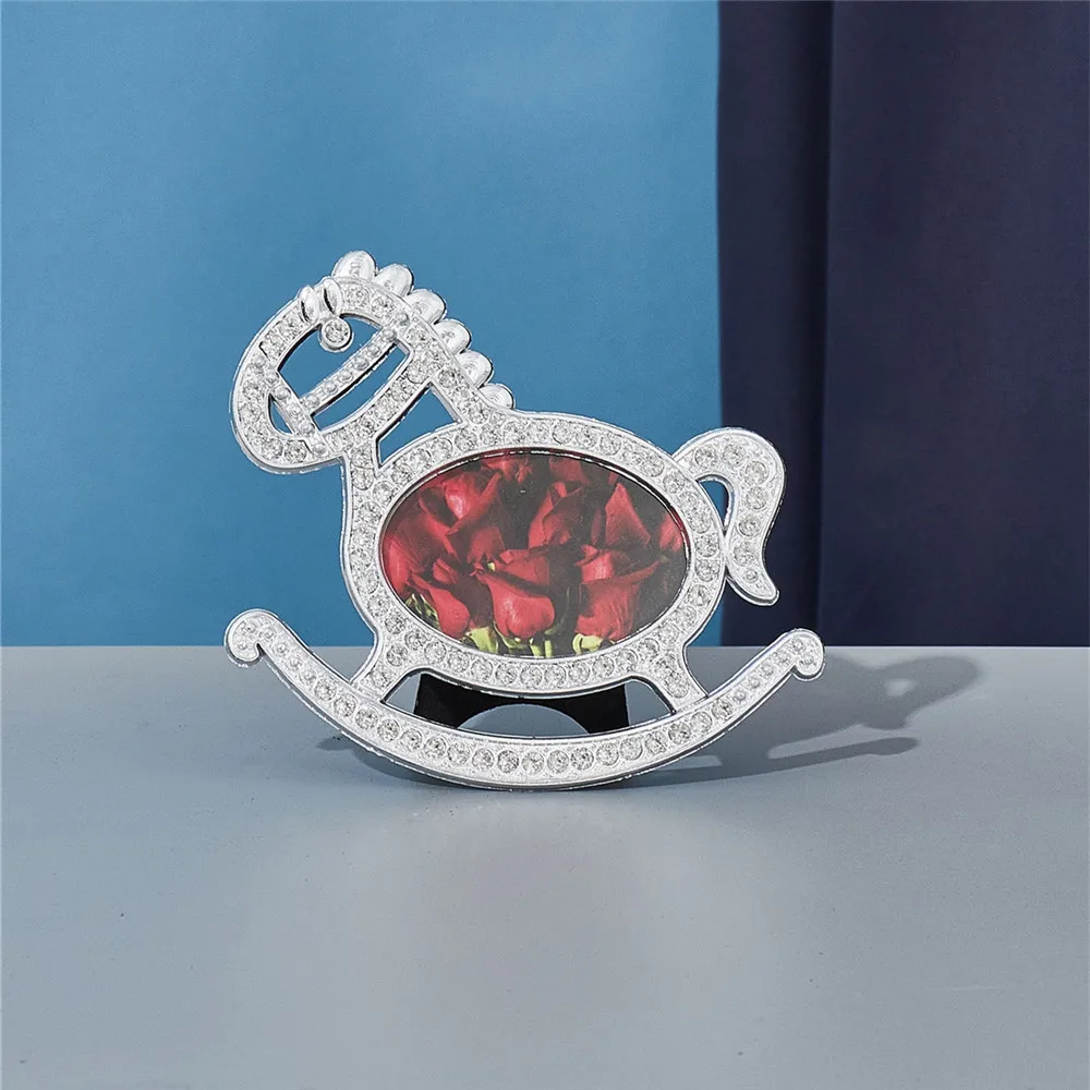 Милая детская рамка 2 дюйма 3 жемчужная Стразы акриловая фоторамка Набор круглых