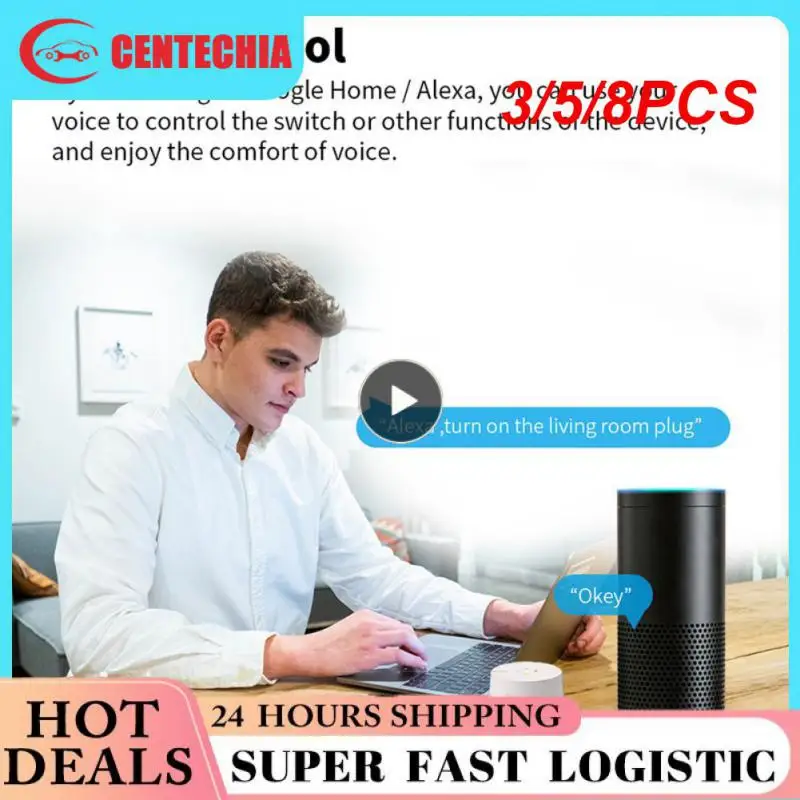 

3/5/8PCS 20a Eu Adapter Socket 20a Smart Plug With Power Monitoring Timer Zigbee Plug Smart Home Power Socket Plug