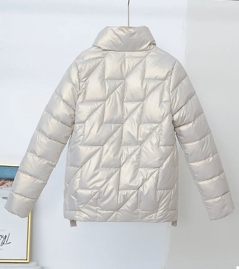2022 Winter Parkas Cotton-padded Clothes Women's Korean Fashion Short Casual Loose Long Sleeve  Japaness Kawaii Pink  Fairycore