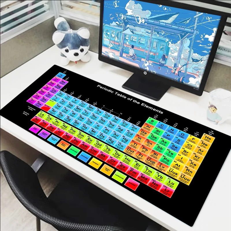 

Periodic Table Anime Mouse Pad Gaming Mause Mousepad Gamer Xxl Mats Desktop Accessories Desk Extended 900x400 Large Mat Computer