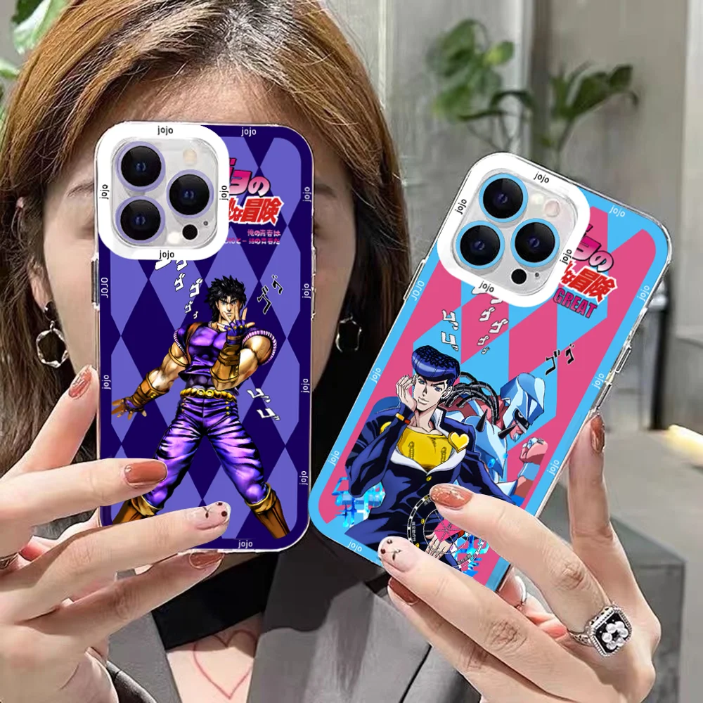 

JoJos-Bizarre-Adventure Phone Case For Samsung A71 A53 A50 A52 A52S A72 A71 A22 A20S A20 A30 A11 4G 5G Transparent Cover