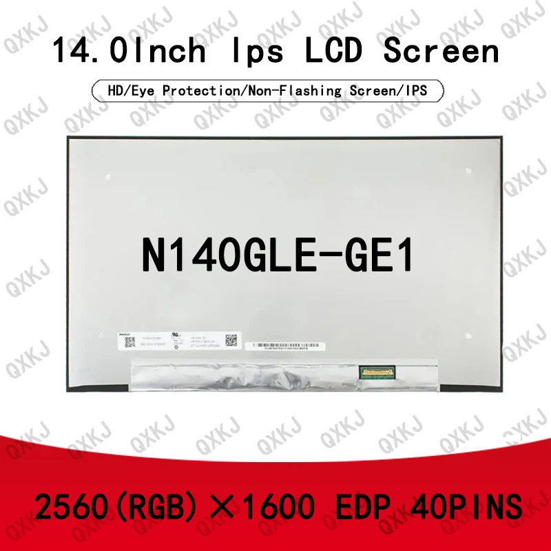 

N140GLE-GE1 14.0" IPS 2560*1600 laptop LCD screen display panel