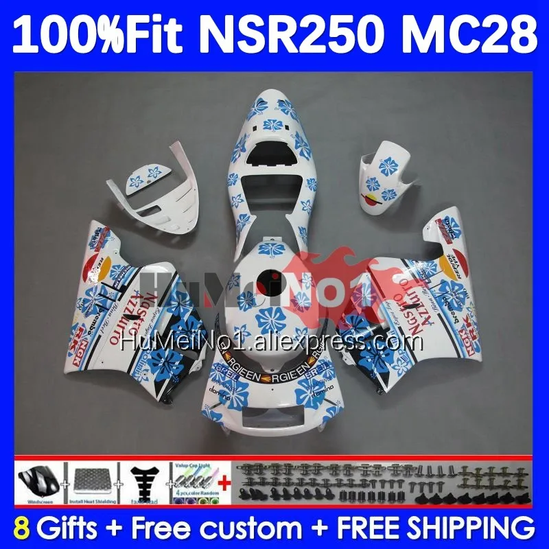 

Injection For HONDA NSR250R MC28 1994 1995 1996 1997 1999 133No.43 white blue NSR 250 250R NSR250 R 94 95 96 97 98 99 Fairing