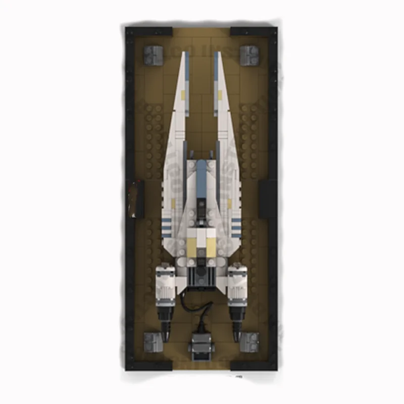 Фото Набор для сборки модели космического истребителя MOC Micro UT 60D UW Starfighter (439 деталей), обновленная версия, научно-фантастическая модель, конструктор, набор для творчества, мега-мини игрушка, подарок №3